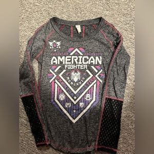 American fighter long sleeve shirt. Size small